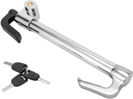 Universal Lenkradschloss Versenkbarer Haken,Einstellbare Länge 35-85cm, Auto Anti-Diebstahl und Bremspedal Kupplungsschloss, Universelle Pkw Diebstahlsicherung schloss Für Van, Lkw, Lieferwagen