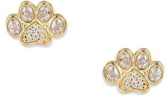 Seinerzeit FLORA & FAUNA Crystal Paw Pfoten Ohrringe