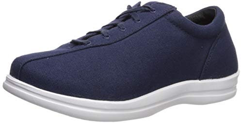 Apex Women's Women's Ellen - Canvas - Navy Shoe, Navy, 7.5 XW US