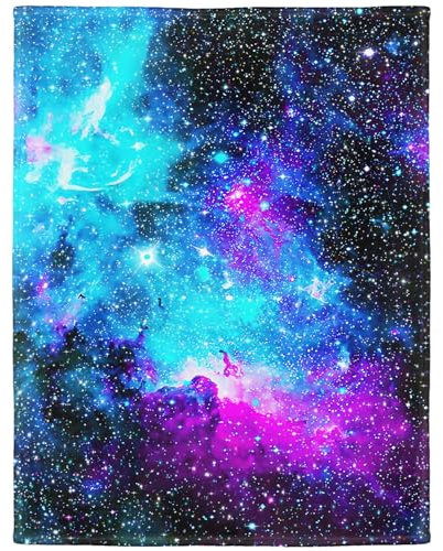 YISUMEI Decke 150x200 cm Kuscheldecken Sanft Flanell Weich Fleecedecke Nebel Galaxie