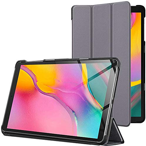 ebestStar - Funda para Samsung Galaxy Tab A 10.1 2019 T510 T515, Carcasa Capa, Slim Case Protectora, Tapa Magnetica Cuero PU, Gris
