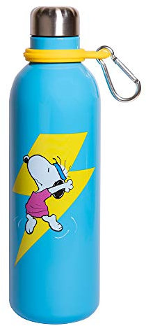 Grupo Erik Botella agua acero inoxidable Snoopy - Botella agua niños colegio 500ml - Botella termica Frio/Calor - Botella de agua acero inoxidable aislamiento doble pared - Botella Snoopy