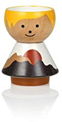 Lucie Kaas Eierbecher aus der Borkfold Kollektion, in Form eines Jungen Arlo, aus Buchenholz, handbemalt, Höhe: 6cm, BF02AR, Mehrfarbig