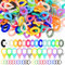 Mardatt 360 Pcs 15 Color Acrylic Linking Rings Assortment Set with Lobster Claw Clasps and Open Jump Rings, Quick Link Connectors Jewelry Findings for Earring, Necklace, Purse Handle, DIY Craft