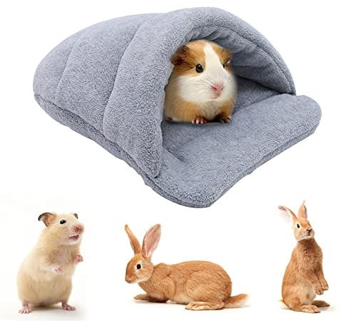 Meerschweinchen Bett Haustier Schlafsack Höhle Nest Kissen Weiche Warme Haustierbett Meerschweinchen Haus Haustier Winter Bettwäsche Käfigzubehör für Kleintiere Eichhörnchen Ratte Chinchilla Frettchen