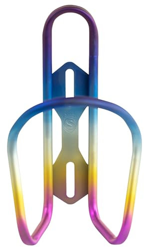 SILCA Sicuro Titanium Water Bottle cage | Cages for Bike with 21mm Fore/AFT Adjustment | Lighter Than Steel and Stronger Than Carbon and Alloy 30g | Hand Bent and Laser Welded in Indiana | USA Made