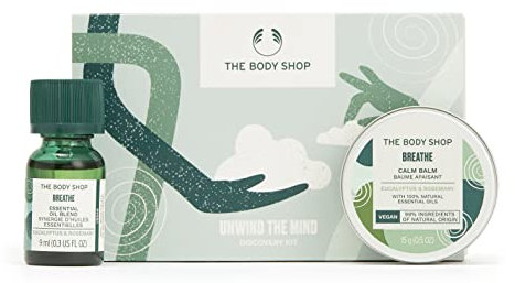 The Body Shop Duo Breathe Gift Set, For All Skin Types, 2-Piece Set, Includes Oil Blend and Balm