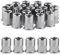 Gueenky 20 Piezas Tuercas Remachables de Acero Inoxidable, M12 Remaches Roscados Tuercas Remachables, Kit de Tuercas Remachables para Muebles Madera (18 mm x 22 mm)