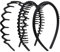 WLLHYF Lot de 3 peignes à cheveux en plastique antidérapant avec dents ondulées - Accessoire tendance sans effort pour femmes, filles, hommes