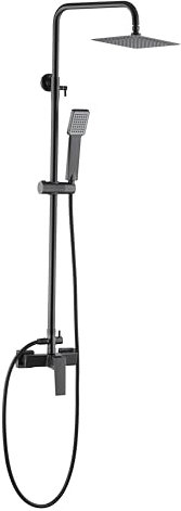 IMEX BDAR025/BGM Art Conjunto Ducha Monomando Black Gun Metal
