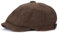 Barett Baskenmützen Für Herren Retro Hut Männer Beret Gatsby Beret Mützen Straßen Kappen Degen Achteckig Mit Kappen Hip Hop Beret Caps Dark Coffe