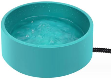 Sarpoer Beheizter Futternapf - 3,2 L für Hunde und Katzen, Beheizter Futternapf, Outdoor-Wassernapf für Kaninchen, Huhn, Ente, EichhöRnchen, EU-Stecker