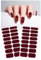 Nagelfolien Burgundy,36 Nagellack-Streifen,Gel Nagelfolie,Nagelfolie Selbstklebend,Fingernägel Zum Aufkleben,Schnelle & Einfache,Gellack Wraps Für Nagel