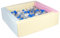Velinda Piscine à balles carrée avec 200 balles, Cuir écologique, 5 éléments (Couleur de la Piscine/de balles: Rose, Bleu, Jaune (Pastel)/Transparent, Blanc, Bleu, Gris, Argent)
