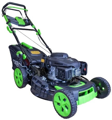Tondeuse thermique 196CC - Puissante - auto-propulsée - moteur Loncin V200 - largeur de coupe 53 cm - Bac collecteur 65L