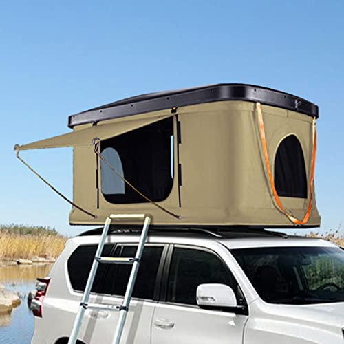 Auto Vorzelt Camping Dachzelt Hardshell Klappbett mit Leiter und Licht für Outdoor Abenteuer