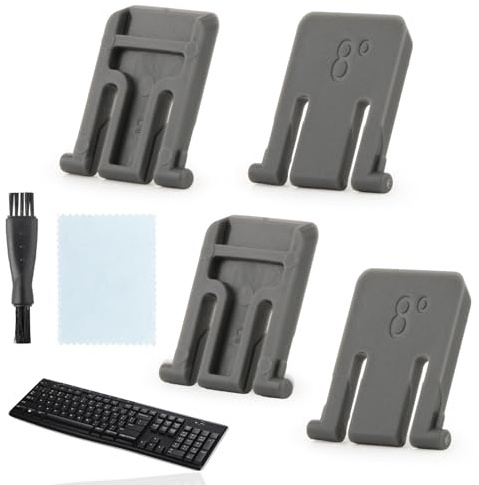 4 Stück Tastaturständer für Logitech K270 K260 K275 K200 MK270 MK260 Keyboard Ständer für Logitech MK270 K270 Tastaturunterstützung Ersatzfüße