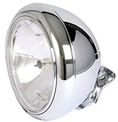 Unbekannt Hauptscheinwerfer rund chrom, LED, Silber, universal, Scheinwerfer