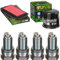 Filtro aria Filtro olio candela d' accensione Yamaha FZ6 S2 600 sahg Fazer ABS 2007 – 2010 wartungskit servicekit