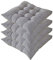 4er Set Sitzkissen,AGDLLYD sitzkissen 40x40 cm,Gartenstuhlkissen Garten Balkon Terrasse (Mehrere Farben zur Auswahl) (Grau)