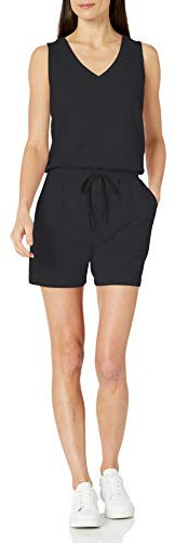Amazon Essentials Tutina Studio Terry Donna, Nero, S