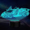PONLCY 3D Illusion Lampe Sportwagen Led Nachtlicht, 16 Farben Fernbedienung USB Schreibtischlampen, Schlafzimmer Dekoration Tischlampe für Kinder Weihnachten Geburtstag Geschenke