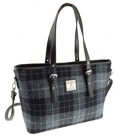 Harris Tweed Große Tragetasche Spey LB1028, Col95, 30cm H x 43cm W x 10cm D.