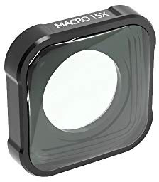 QKOO 15X Macro Lens for GoPro Hero 9 Black/Hero 10 11 12 13 Black Sport Action Camera Close-Up Filter for HERO9 HERO10 HERO11 HERO12 HERO13 Black