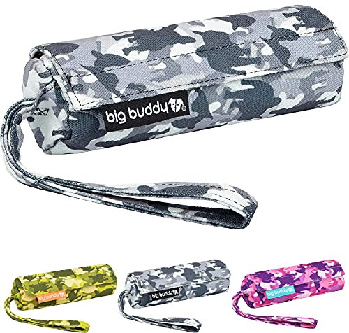 big buddy® Futterdummy für Hunde | Apportierbeutel, Futterbeutel, Hundetraining, Agility Training, Hundeerziehung, Dummy für leckerlies - extrem strapazierfähig (Camo Grau)