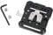 NICEYRIG V-Mount Battery Plate with Belt Clip, V Lock Quick Release Plate Set with 1/4 M3 M4 Thread Slot - 442