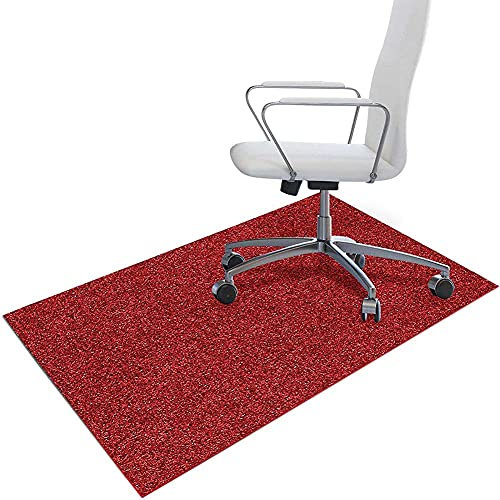 Schutzmatte für drinnen und draußen, Computerstuhl-Matten, Büro-Rollstuhl-Matte, kratzfeste Bodenmatte, rutschfester Teppich, klebstofffreier Bodenbelag