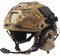 Fast Helm Set, Army Kampf Zubehör mit Tactical Headset und Helmüberzug, für Airsoft Paintball Outdoor Jagd,Beige,M