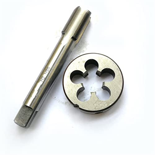 Wnuanjun 2 stücke/Set Metrische M14 Linke Hand gerade Flöte Tap und Matrize-Set M14x2 M14x1.5 M14x1.25 M14x1 M14x0.75 LH Thread-Stecker-Taps-Match-Sätze (Größe : M14X1.5 Left Hand)