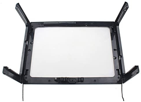 ZTBH Microscope Accessories Kit Giant Ultra-thin Lens Read Magnifier Large With LED Light Knitting Reading Magnifiers Microscope Slides