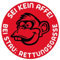 Fun Aufkleber Autoscheibe Sei kein Affe.. Bei Stau Rettungsgasse Hinweis Schild Folie selbstklebend, rot | Ø5-30cm Made in Germany, Größe: Ø20 cm