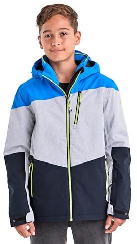Killtec Jungen Ksw 161 Bys Jckt Skijacke Funktionsjacke mit Kapuze und Schneefang, Blau, 176 EU