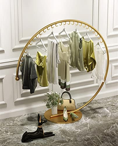 MEYEBP Runder Kleiderständer, Kleiderstange, Präsentationsständer Für Modebekleidungsgeschäfte, Strapazierfähige Kleiderstange, Kleiderstange, Schlafzimmer-Hängeständer, Super Belastbar