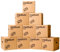 StorePAK Eco Archive Storage Moving Boxes with Handles - (Pack of 10) - 33 Litres - 100% Recyclable – H 31 x W 33 x D 33 cm - MEDIUM