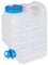 REDCAMP 15Liter Camping Water Container with Tap Portable Water Bottle Carrier with Spigot for Camping Hiking Outdoor (White 15L)