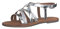 Tamaris Femme 1-1-28196-20 Sandale, argenté, 37 EU Étroit