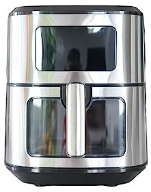 Otek 6.5L Air Fryer | 1700W | Touch Display | Low Fat |Oil Free Frying | Compact Cooker Oven | Adjustable Temperature Control | Timer | OTAF500ASW | Black