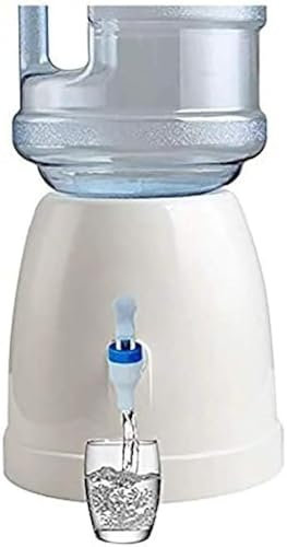 Water Dispenser With Tap, Countertop Mini Drinking Holder Water Bottle Dispensers Stand For Kitchen Home Office,White,outstanding78