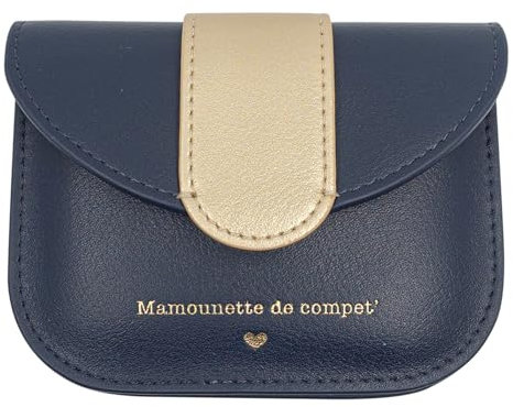 Manahia Porte Monnaie Femme - Mamounette de compet' - Cadeau Maman - Cadeau Naissance Future Maman - Cadeau Anniversaire Maman - Fête des Mères - Portefeuille Femme