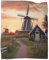 KWFYBEHZ Windmills in The Amsterdam Decke Gemütliche Klimaanlage,leichte Decken,Reisen,Camping,Flanelldecke,Bettdecke Für Teenager,Jungen,Mädchen,Erwachsene 50x60inch(127x152cm)