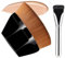 Set Pinceaux Maquillages 2Pièces Pinceau Fond de Teint & Tête Plate Pinceaux Teint Multifonctionnel Pour Mélanger Liquide, Crème,Correcteur Premium Pinceau de Maquillage Professionnel 2FDS