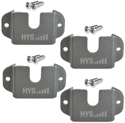 HYS Kfz-Halterung aus Aluminiumlegierung für Handfunkgeräte mit Gürtelclip-Aufhänger, Fernbedienungs-Mikrofon/Ham CB-Radio mit rundem Knopf für