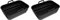 2 PCS Silicone Air Fryer Liner, Air Fryer Silicone Liners Reusable in Air Fryer Accessories, AirFryer Liners Compatible with Dual air Fryer (Black, XL Black RCT)