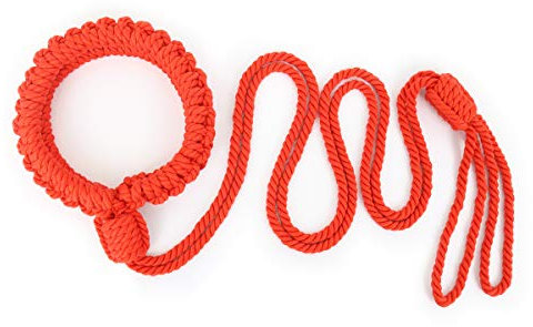Harness Geschirr Halsband Sex Sm Hanfseil Handarbeit Zugseil Halscollier,SEX Körper Bondage Rollenspielen SM Fetisch Bettfesseln Sex-Spielzeug Einstellbar (Rot)