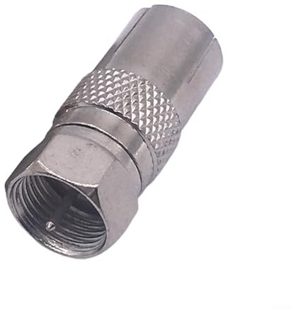 TV set top box conversion head, F male to TV9 5 female cable TV connector, fire resistant, moisture proof (1pcs)