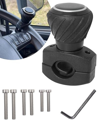 Flaconi Universal Auto Lenkradknauf,Lenkknauf Traktor,Lenkradknauf Spinner,Lenkradknauf,Traktor Zubehör,Lenkradknauf Rasentraktor,Lenkradknauf PKW,Lenkradknauf Spinner Passend für Autos,LKW,Traktor